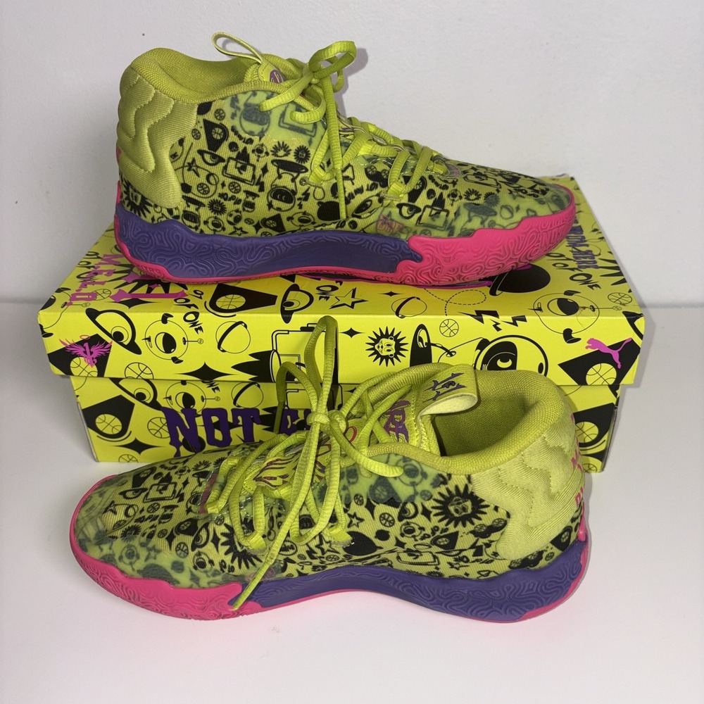 PUMA LaMello Ball Mb.03 Not From Here Basketball Youth Girls Sneakers Shoes 5.5